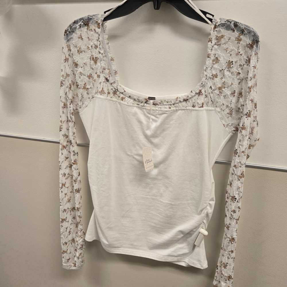 Chic White Lace Sleeve Blouse